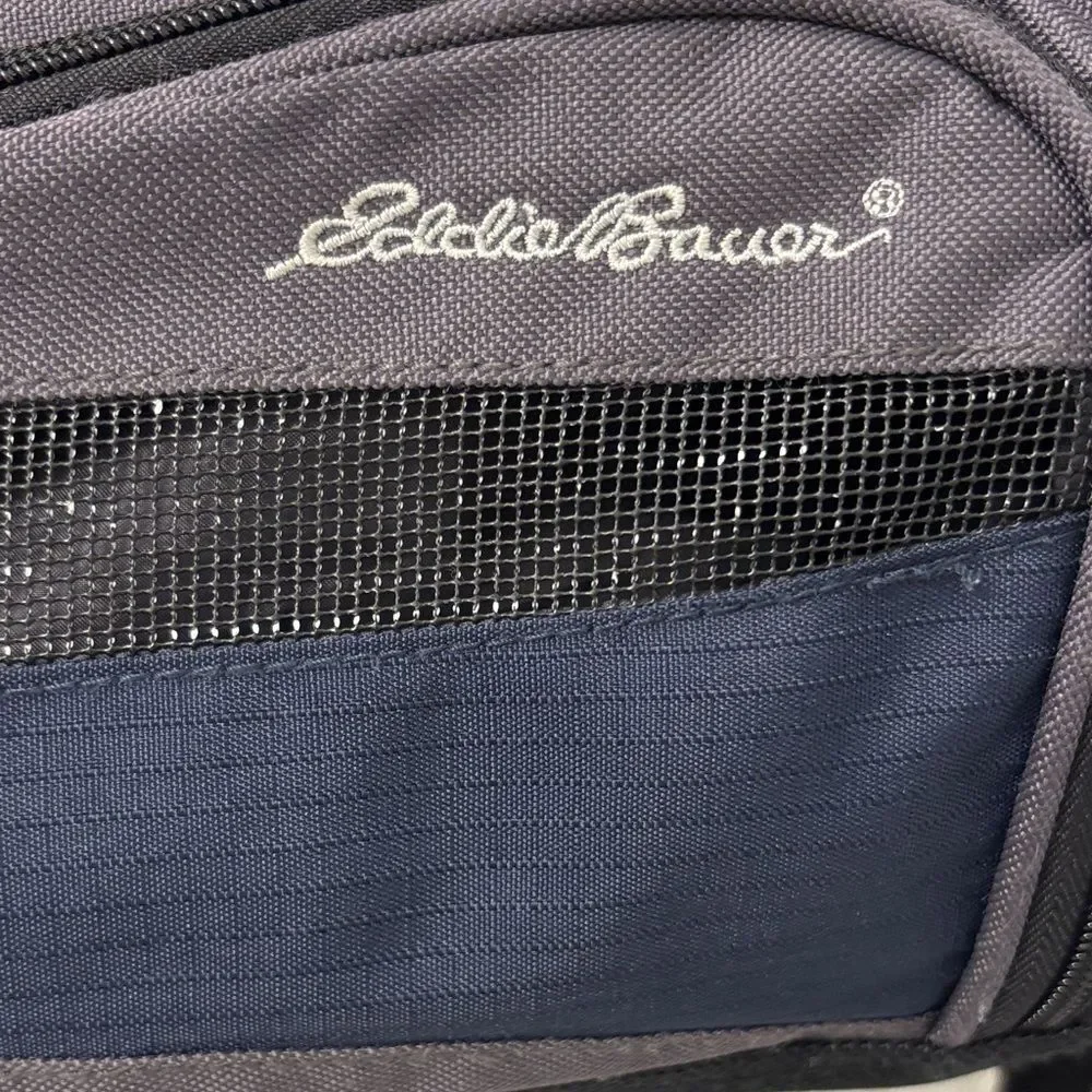 Eddie Bauer Men's Charcoal and Navy Duffel Bag
